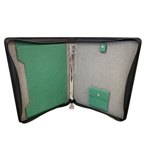 精緻皮製車縫交屋資料夾 客製化|浩軒國際貿易有限公司