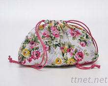 束口印花收納包, 化妝包, 手拿包